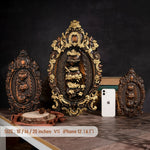 Three Sacred Hearts of the Holy Family | Solid Wood Carving Gift - mokarve