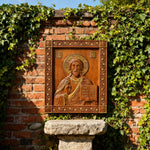 Jesus Christ Pantocrator Wood Carving - craftsmanship detail