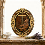 Jesus Hill Garden Prayer Plaque Wood Carving - design detail