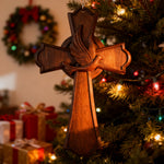 Holy Spirit Dove Wooden Cross: A Symbol of the Spirit’s Presence & Guidance - craftsmanship detail