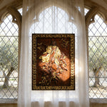 Assumption of Mary Hand-Carved Wood Wall Art: A Tribute to Heavenly Glory - size and finish detail