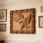 Hand-Carved Beech Wood Eagle Art: For the Bold & Spirited - Christian gift presentation