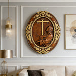 The Prayer in Gethsemane Solid Wood Carving: Find Steady Strength in His Sorrow - design detail