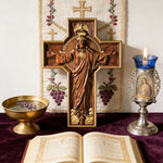 New Ascension Cross: Glory of Resurrection & Proclamation of Redemption - side view