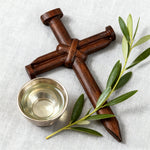 Nail Cross Wooden Wall Art: A Christian Symbol of Sacrifice & Redemption - design detail