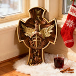 The Trinity and the Archangel's Dragonslayer's Cross - side view
