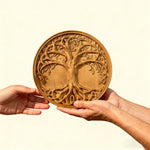 Tree of Life Wood Wall Art Decor Best Christmas Gift - With Free Stand - design detail