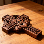 Celtic Cross Klada Cross Religious Gifts - size and finish detail