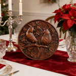 Red Cardinal Couple Hand-Carved Wood Figurine: A Symbol of Hope & Spiritual Connection - size and finish detail