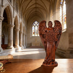 Metatron Angel Cube Beechwood Guardian Ornament: Soulful Resonance of Faith and Art - product view