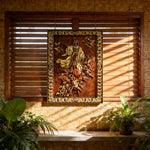 Assumption of Mary Hand-Carved Wood Wall Art: A Tribute to Heavenly Glory - product view