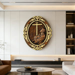 The Prayer in Gethsemane Solid Wood Carving: Find Steady Strength in His Sorrow - product view