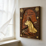 Jesus in Gethsemane Hand-Carved Wood Wall Art: The Weight of His Humble Sorrow - product view