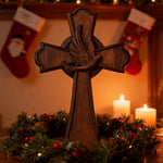 Holy Spirit Dove Wooden Cross: A Symbol of the Spirit’s Presence & Guidance - size and finish detail