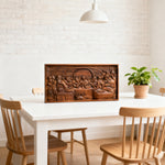 Last Supper Religious Carving Icons Gifts Wood Carving Religious Wood Wall Art - design detail