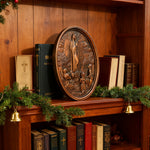 Our Lady of Fatima Wood Carving Decoration - Virgin Wall Pendant - Christian gift presentation