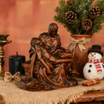Michelangelo's Madonna and Child of Mercy Wooden Tabletop Arrangement - design detail