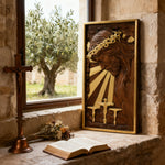 Plaque commemorating Good Friday, remembering the meaning of Jesus' crucifixion - size and finish detail
