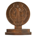 Saint Benedict Double Side Tabletop Plaque - mokarve