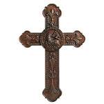 mokarve Lamb of God Wood Carving Cross Wall Decor - Paschal lamb - mokarve
