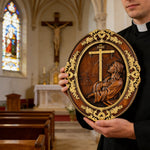 The Prayer in Gethsemane Solid Wood Carving: Find Steady Strength in His Sorrow - design detail