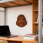 Handcrafted Beechwood Jesus Thorn Crown Wall Hanging — A Sacred Reminder of His Everlasting Love - size and finish detail