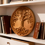 Tree of Life Wood Wall Art Decor Best Christmas Gift - With Free Stand - craftsmanship detail