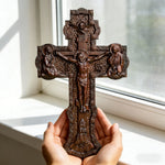 A Sacred Presence for Your Home: Hand-Carved Orthodox Cross - product view