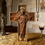 New Ascension Cross: Glory of Resurrection & Proclamation of Redemption for Christian home decor and prayer spaces