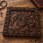 Nativity Scene Wooden Plaque – A Handcrafted Reminder of Christ's Birth