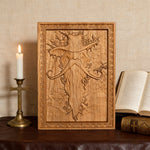 Natural Ash Wood Magician Carved Art: Whimsy Woven in Warm Wood wooden home decor product image