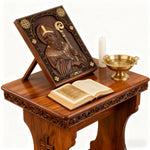 Saint Patrick Wood Carved Icon - product view
