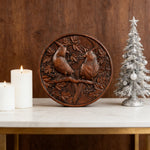 Red Cardinal Couple Hand-Carved Wood Figurine: A Symbol of Hope & Spiritual Connection - product view