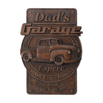 Dad's Garage Icon, Wooden Garage Pendant, Father's Day Gift - mokarve