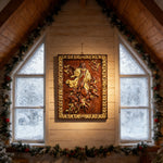 Assumption of Mary Hand-Carved Wood Wall Art: A Tribute to Heavenly Glory - craftsmanship detail