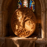Tree of Life Wood Wall Art Decor Best Christmas Gift - With Free Stand - side view