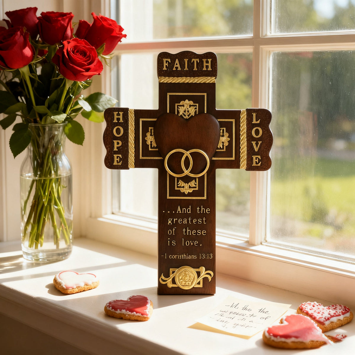 A Faith-Filled Keepsake to Celebrate Love's Sacred Bond ✨ for Christian home decor and prayer spaces