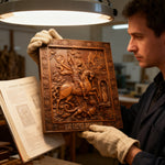 St. George the Victorious Hand-Carved Wood Icon – A Symbol of Courage & Faith - Christian gift presentation