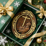 The Prayer in Gethsemane Solid Wood Carving: Find Steady Strength in His Sorrow - side view