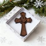 Holy Spirit Dove Wooden Cross: A Symbol of the Spirit’s Presence & Guidance - side view