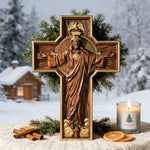 New Ascension Cross: Glory of Resurrection & Proclamation of Redemption - Christian gift presentation