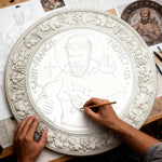 St. Francis of Assisi Wood Icon - craftsmanship detail