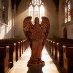 Metatron Angel Cube Beechwood Guardian Ornament for Christian home display and prayer spaces