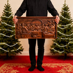 Last Supper Religious Carving Icons Gifts Wood Carving Religious Wood Wall Art - Christian gift presentation