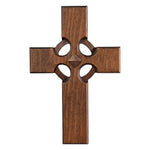Irish Celtic Cross Wooden Hand Carved Cross for Wall Decor, Religious Gift Cross - mokarve