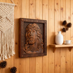 ✝ Hand-Carved Jesus Thorn Crown Wood Art: A Christian Symbol of Redemption & Grace - Christian gift presentation