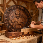 St. Francis of Assisi Wood Icon - design detail