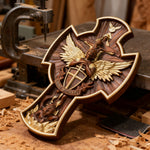The Trinity and the Archangel's Dragonslayer's Cross - side view