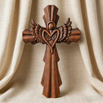 Angel Guardian Cross Wall Decoration - side view