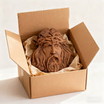 Handcrafted Beechwood Jesus Thorn Crown Wall Hanging — A Sacred Reminder of His Everlasting Love - Christian gift presentation